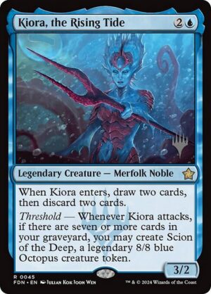 Kiora, the Rising Tide - Foil<br /><span class="collector-number">Collector No. 45p</span>