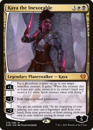 Kaya the Inexorable - Foil<br /><span class="collector-number">Collector No. 218</span>