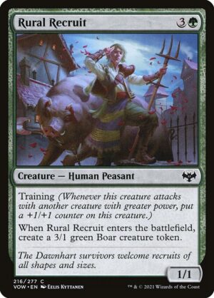 Rural Recruit<br /><span class="collector-number">Collector No. 216</span>