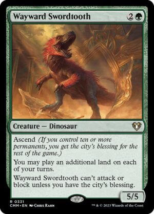 Wayward Swordtooth - Foil<br /><span class="collector-number">Collector No. 331</span>