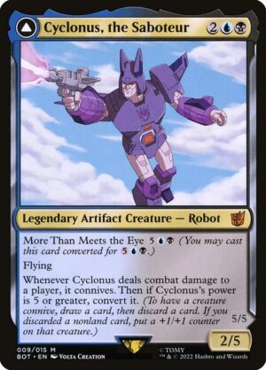Cyclonus, the Saboteur // Cyclonus, Cybertronian Fighter<br /><span class="collector-number">Collector No. 9</span>
