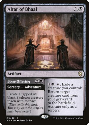Altar of Bhaal // Bone Offering - Foil<br /><span class="collector-number">Collector No. 109</span>