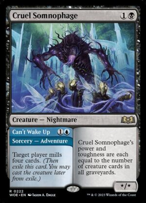 Cruel Somnophage // Can't Wake Up - Foil<br /><span class="collector-number">Collector No. 222</span>