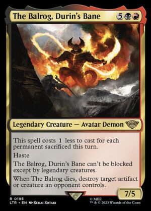 The Balrog, Durin's Bane - Foil<br /><span class="collector-number">Collector No. 195</span>