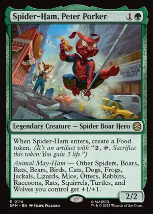 Spider-Ham, Peter Porker - Foil<br /><span class="collector-number">Collector No. 114</span>