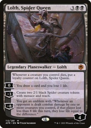 Lolth, Spider Queen - Foil<br /><span class="collector-number">Collector No. 112</span>