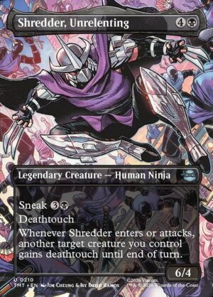 Shredder, Unrelenting - Foil<br /><span class="collector-number">Collector No. 210</span>