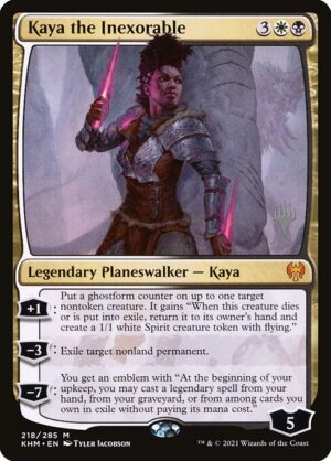 Kaya the Inexorable - Foil<br /><span class="collector-number">Collector No. 218p</span>