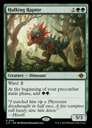 Hulking Raptor - Foil<br /><span class="collector-number">Collector No. 191</span>