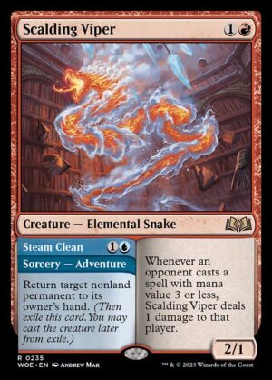 Scalding Viper // Steam Clean - Foil<br /><span class="collector-number">Collector No. 235</span>