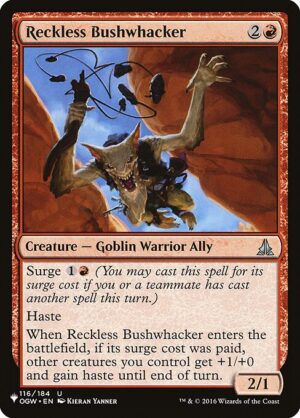 Reckless Bushwhacker<br /><span class="collector-number">Collector No. OGW-116</span>