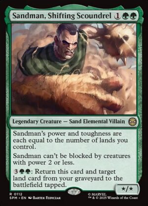 Sandman, Shifting Scoundrel - Foil<br /><span class="collector-number">Collector No. 112</span>