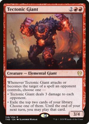 Tectonic Giant - Foil<br /><span class="collector-number">Collector No. 158p</span>