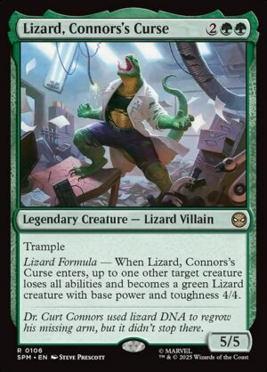 Lizard, Connors's Curse - Foil<br /><span class="collector-number">Collector No. 106</span>