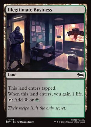 Illegitimate Business<br /><span class="collector-number">Collector No. 186</span>