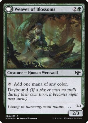 Weaver of Blossoms // Blossom-Clad Werewolf<br /><span class="collector-number">Collector No. 226</span>