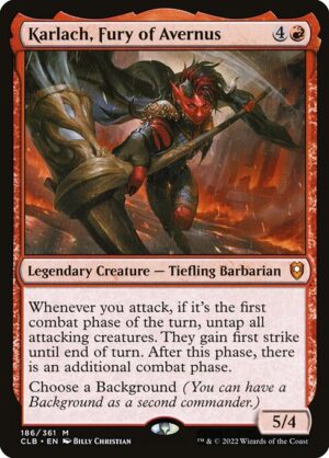 Karlach, Fury of Avernus - Foil<br /><span class="collector-number">Collector No. 186</span>