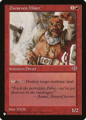 Dwarven Miner<br /><span class="collector-number">Collector No. MIR-169</span>