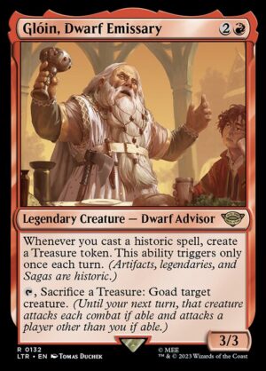 Glóin, Dwarf Emissary - Foil<br /><span class="collector-number">Collector No. 132</span>