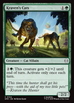 Kraven's Cats<br /><span class="collector-number">Collector No. 104</span>