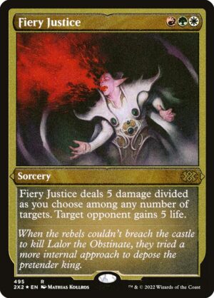 Fiery Justice - Etched<br /><span class="collector-number">Collector No. 495</span>