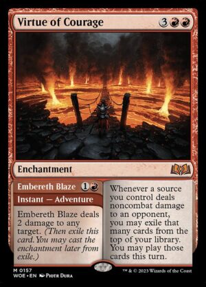Virtue of Courage // Embereth Blaze - Foil<br /><span class="collector-number">Collector No. 157</span>