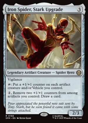 Iron Spider, Stark Upgrade - Foil<br /><span class="collector-number">Collector No. 166</span>