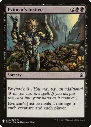 Evincar's Justice<br /><span class="collector-number">Collector No. CMA-58</span>