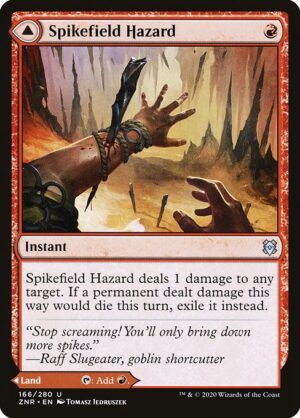 Spikefield Hazard // Spikefield Cave - Foil<br /><span class="collector-number">Collector No. 166</span>