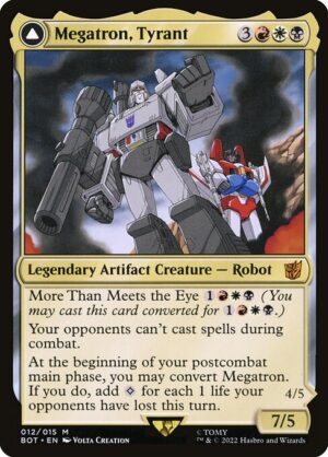 Megatron, Tyrant // Megatron, Destructive Force<br /><span class="collector-number">Collector No. 12</span>