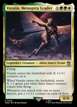 Vrestin, Menoptra Leader - Foil<br /><span class="collector-number">Collector No. 166</span>