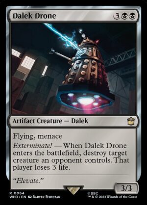 Dalek Drone - Foil<br /><span class="collector-number">Collector No. 64</span>