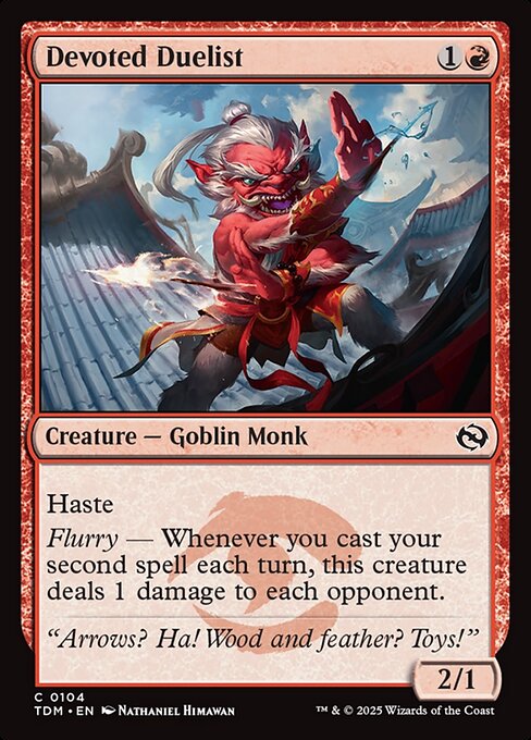 Devoted Duelist<br /><span class="collector-number">Collector No. 104</span>