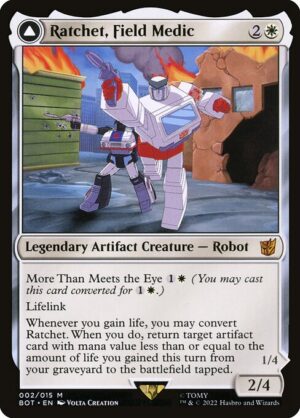Ratchet, Field Medic // Ratchet, Rescue Racer<br /><span class="collector-number">Collector No. 2</span>