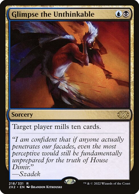 Glimpse the Unthinkable - Foil<br /><span class="collector-number">Collector No. 218</span>