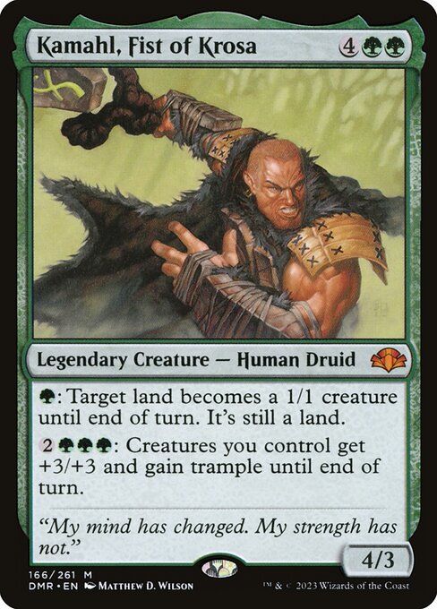 Kamahl, Fist of Krosa - Foil<br /><span class="collector-number">Collector No. 166</span>