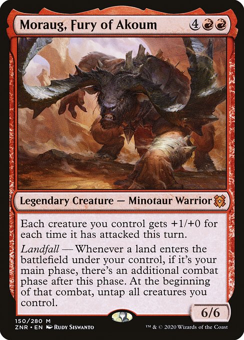 Moraug, Fury of Akoum - Foil<br /><span class="collector-number">Collector No. 150</span>
