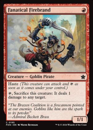 Fanatical Firebrand - Foil<br /><span class="collector-number">Collector No. 195</span>