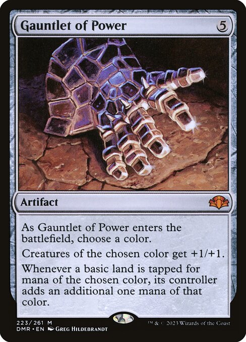 Gauntlet of Power - Foil<br /><span class="collector-number">Collector No. 223</span>