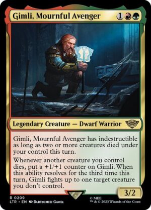 Gimli, Mournful Avenger - Foil<br /><span class="collector-number">Collector No. 209</span>