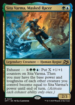 Sita Varma, Masked Racer - Foil<br /><span class="collector-number">Collector No. 223</span>
