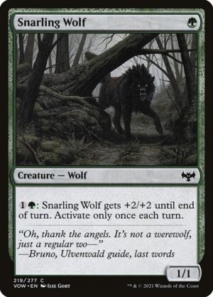Snarling Wolf<br /><span class="collector-number">Collector No. 219</span>