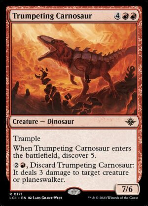 Trumpeting Carnosaur - Foil<br /><span class="collector-number">Collector No. 171</span>