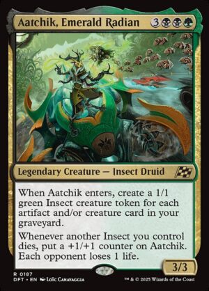 Aatchik, Emerald Radian - Foil<br /><span class="collector-number">Collector No. 187</span>