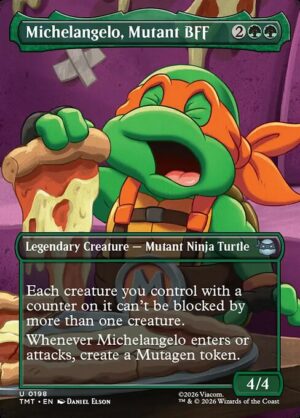 Michelangelo, Mutant BFF - Foil<br /><span class="collector-number">Collector No. 198</span>