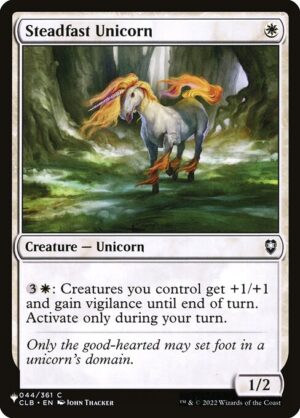 Steadfast Unicorn<br /><span class="collector-number">Collector No. CLB-44</span>