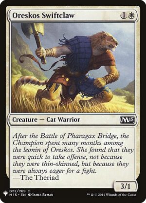 Oreskos Swiftclaw<br /><span class="collector-number">Collector No. M15-22</span>