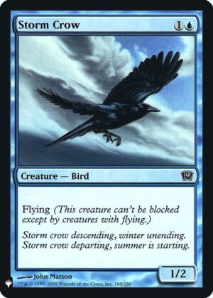 Storm Crow - Foil<br /><span class="collector-number">Collector No. 9ED-100</span>