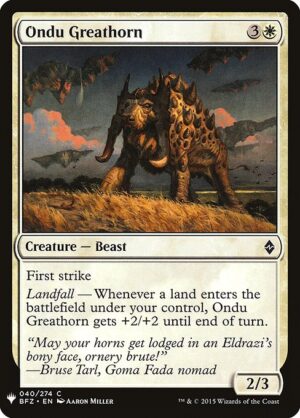 Ondu Greathorn<br /><span class="collector-number">Collector No. BFZ-40</span>