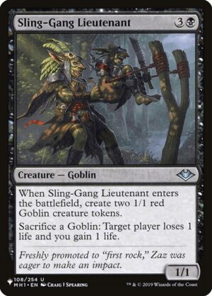 Sling-Gang Lieutenant<br /><span class="collector-number">Collector No. MH1-108</span>